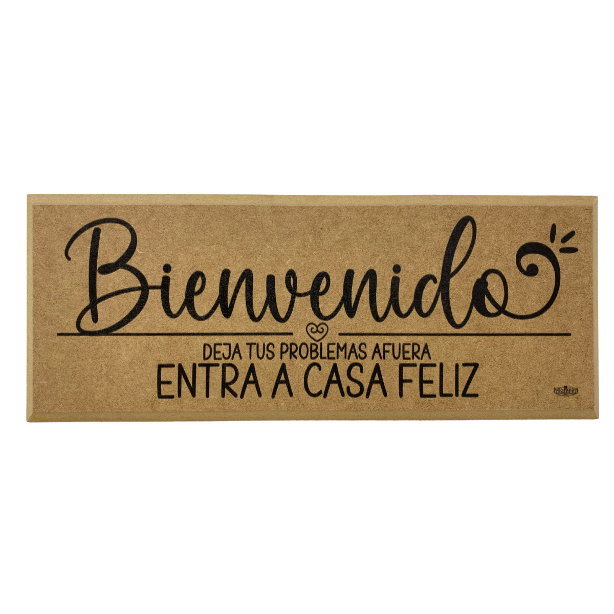 Letrero decorativo entrada/ Bienvenido Feliz