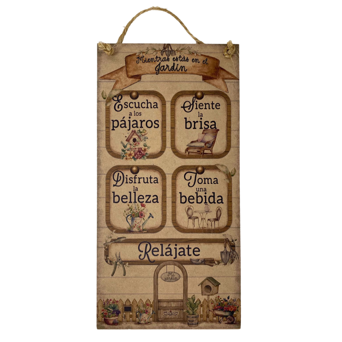 Letrero Decorativo para Jardin