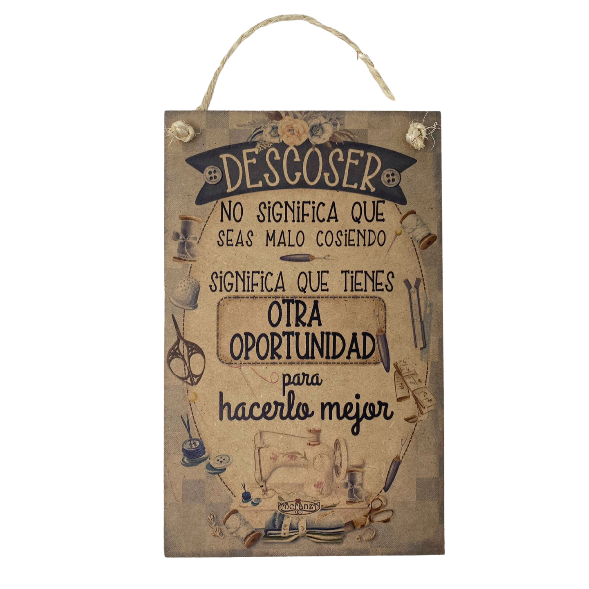 Letrero Decorativo para taller de costura/ Regalo Costurera