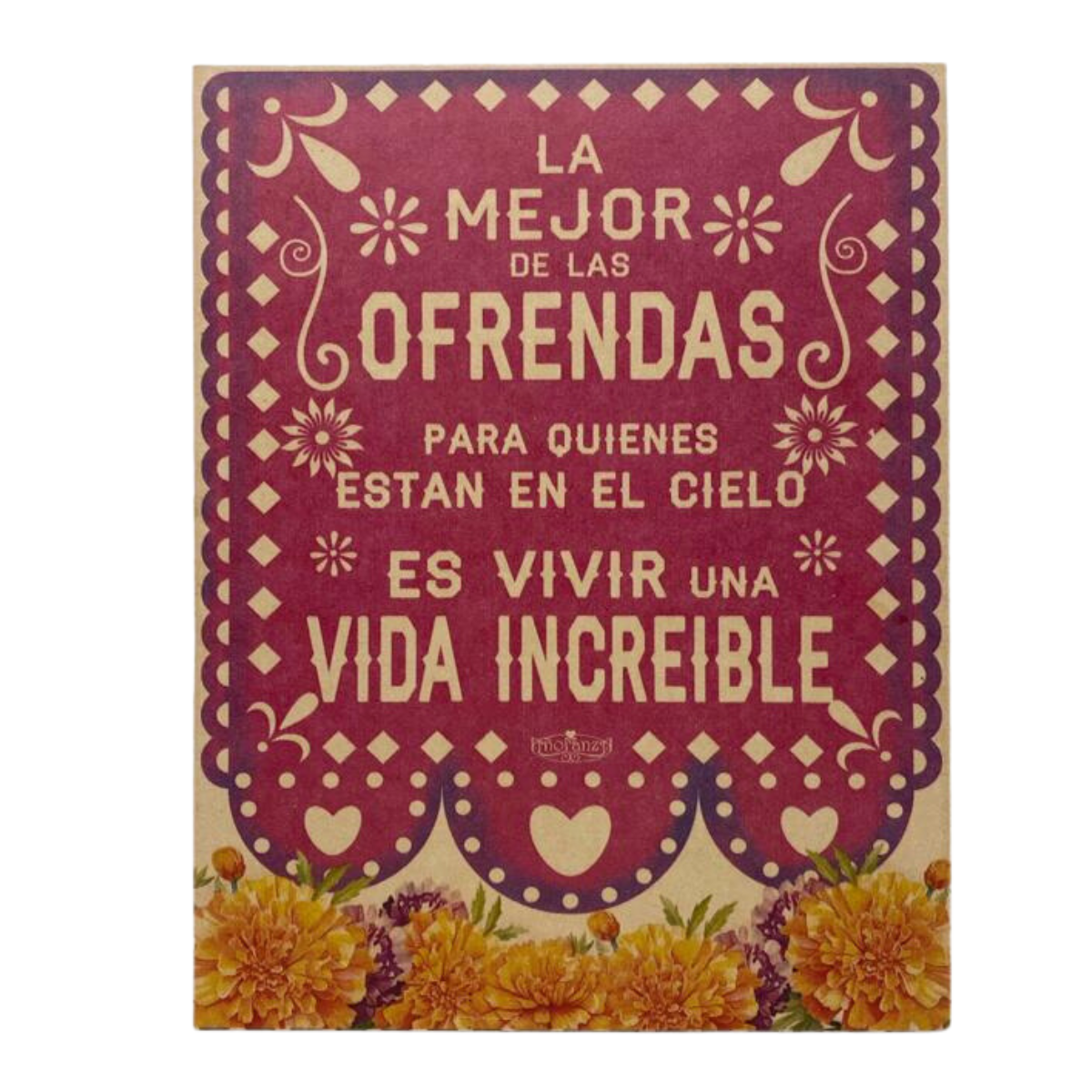 Letrero decorativo para ofrenda / vida increíble