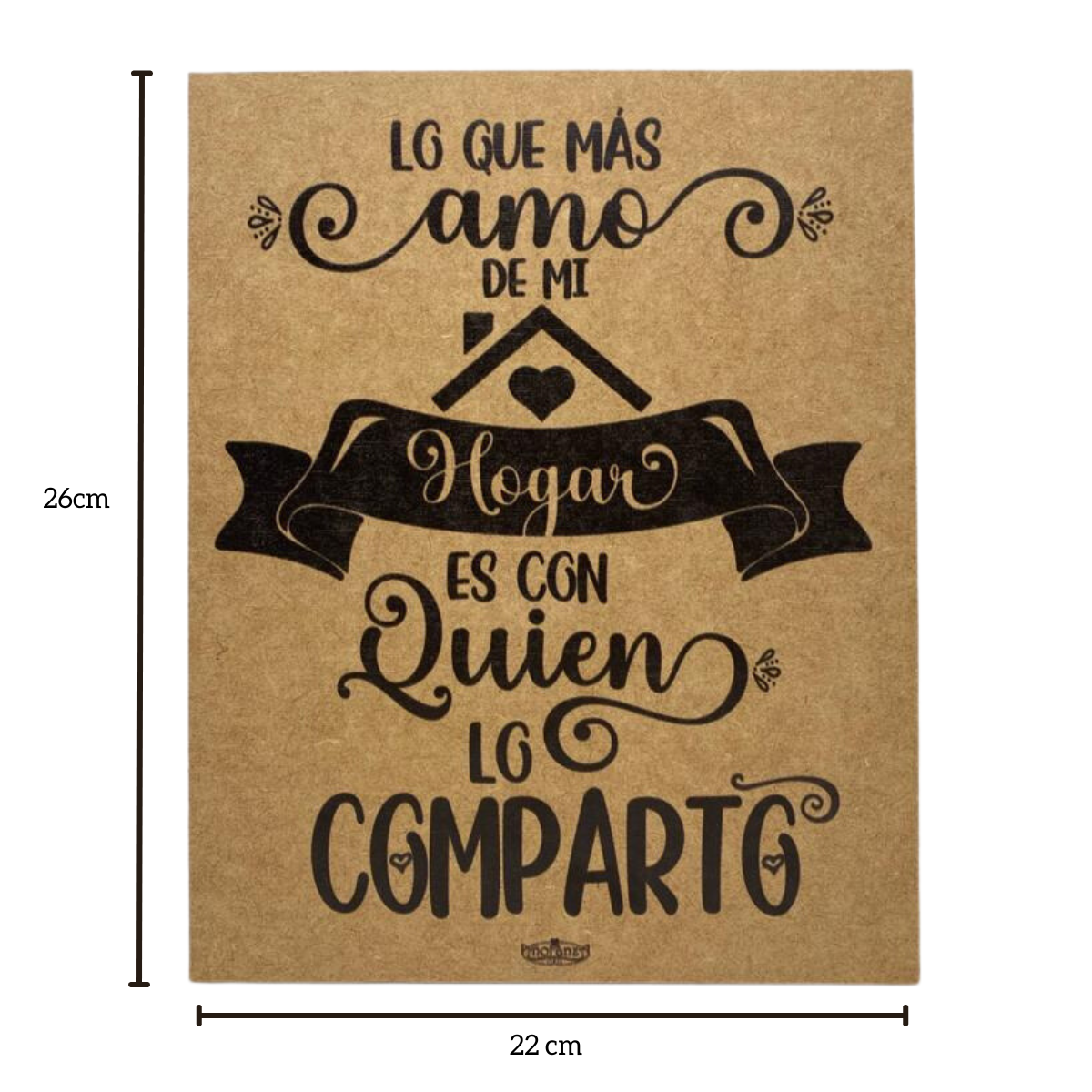 Letrero decorativo para el hogar familia /Hogar Comparto