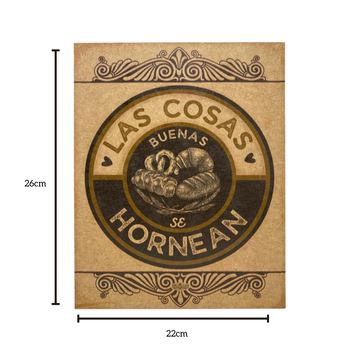 Letrero decorativo para cocina / Panadería / Pastelería / Hornea