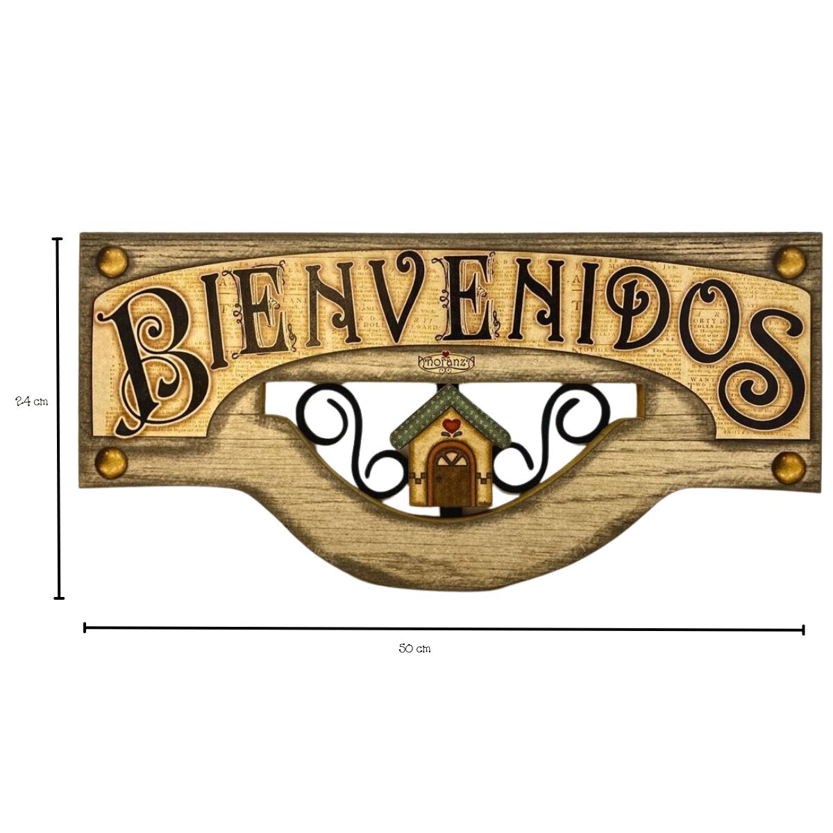 Letrero decorativo Hogar, Negocio u Oficina BIenvenidos