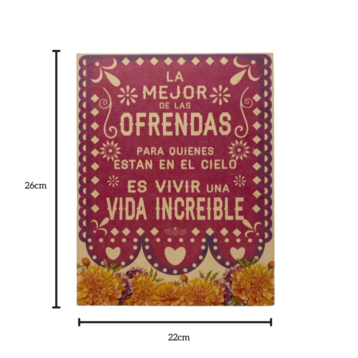 Letrero decorativo para ofrenda / vida increíble