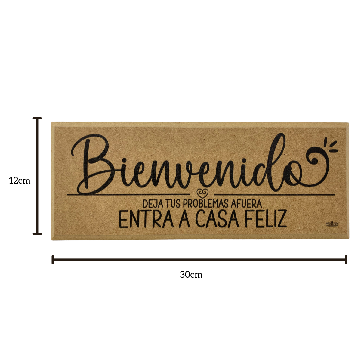 Letrero decorativo entrada/ Bienvenido Feliz