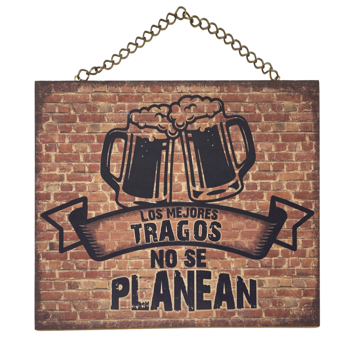 Letrero Decorativo para Bar/ Cantina / Los tragos no se planean