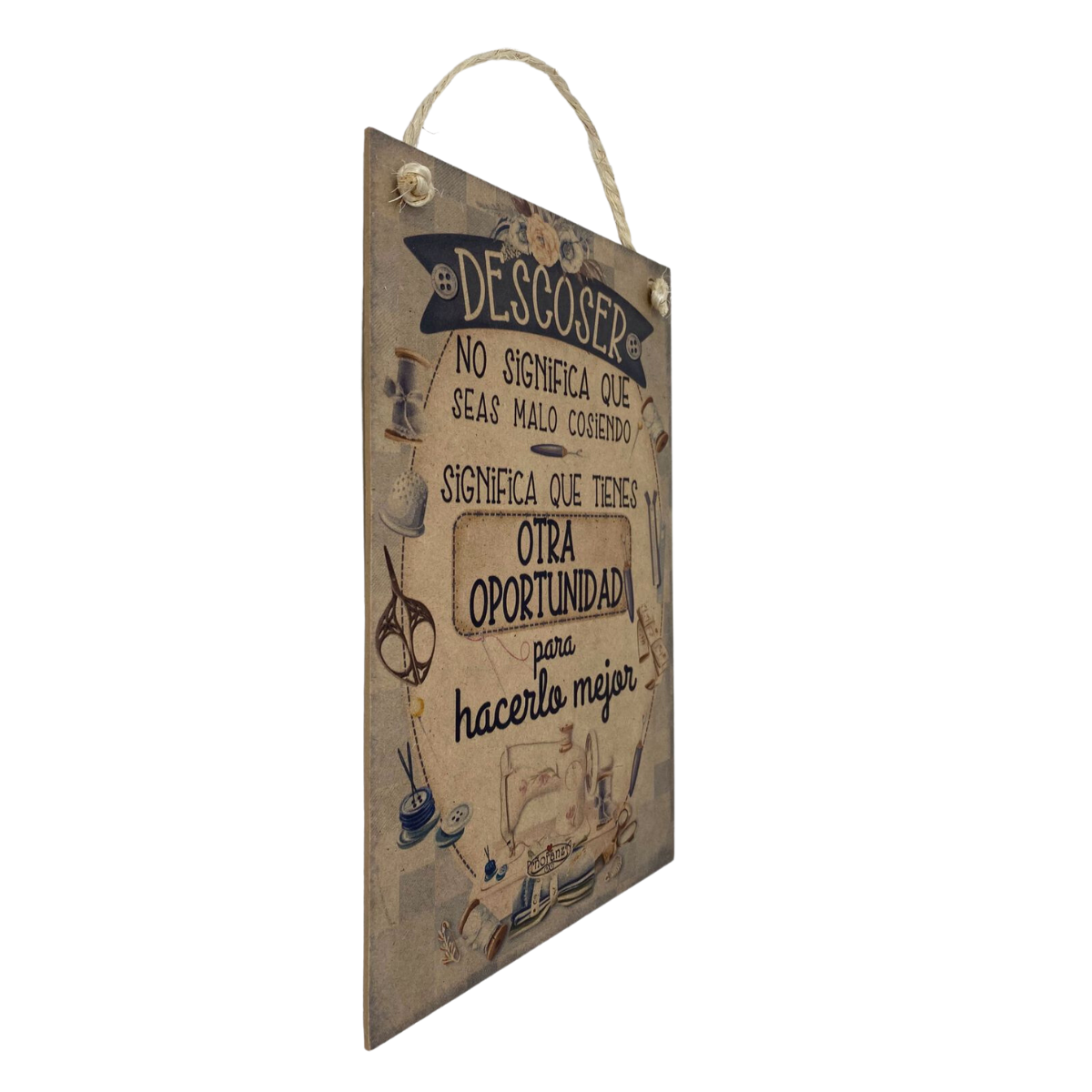 Letrero Decorativo para taller de costura/ Regalo Costurera
