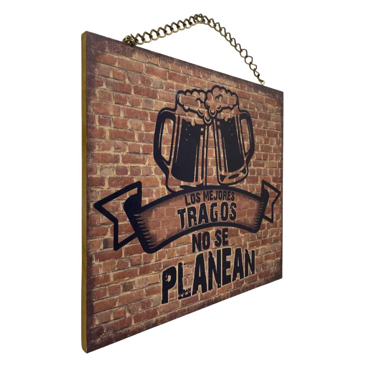 Letrero Decorativo para Bar/ Cantina / Los tragos no se planean