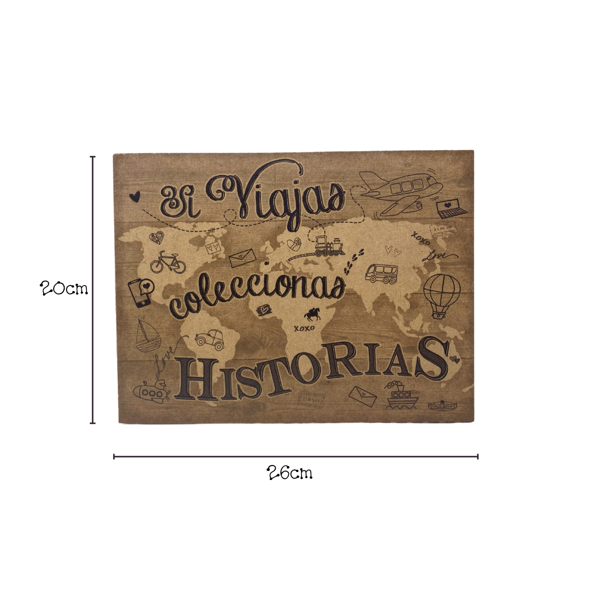 Regalo para viajeros, Viajas coleccionas Historias, Cuadro