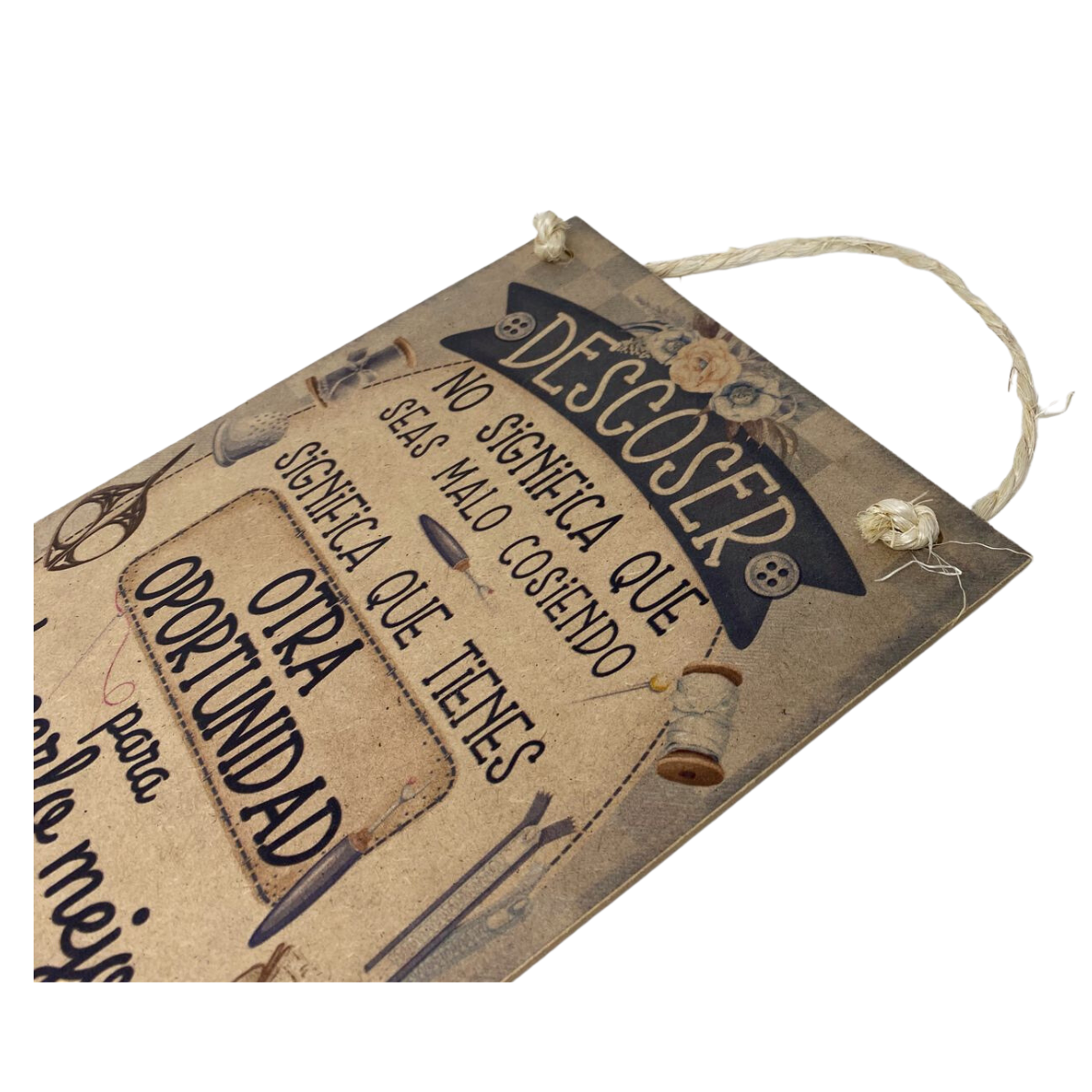 Letrero Decorativo para taller de costura/ Regalo Costurera