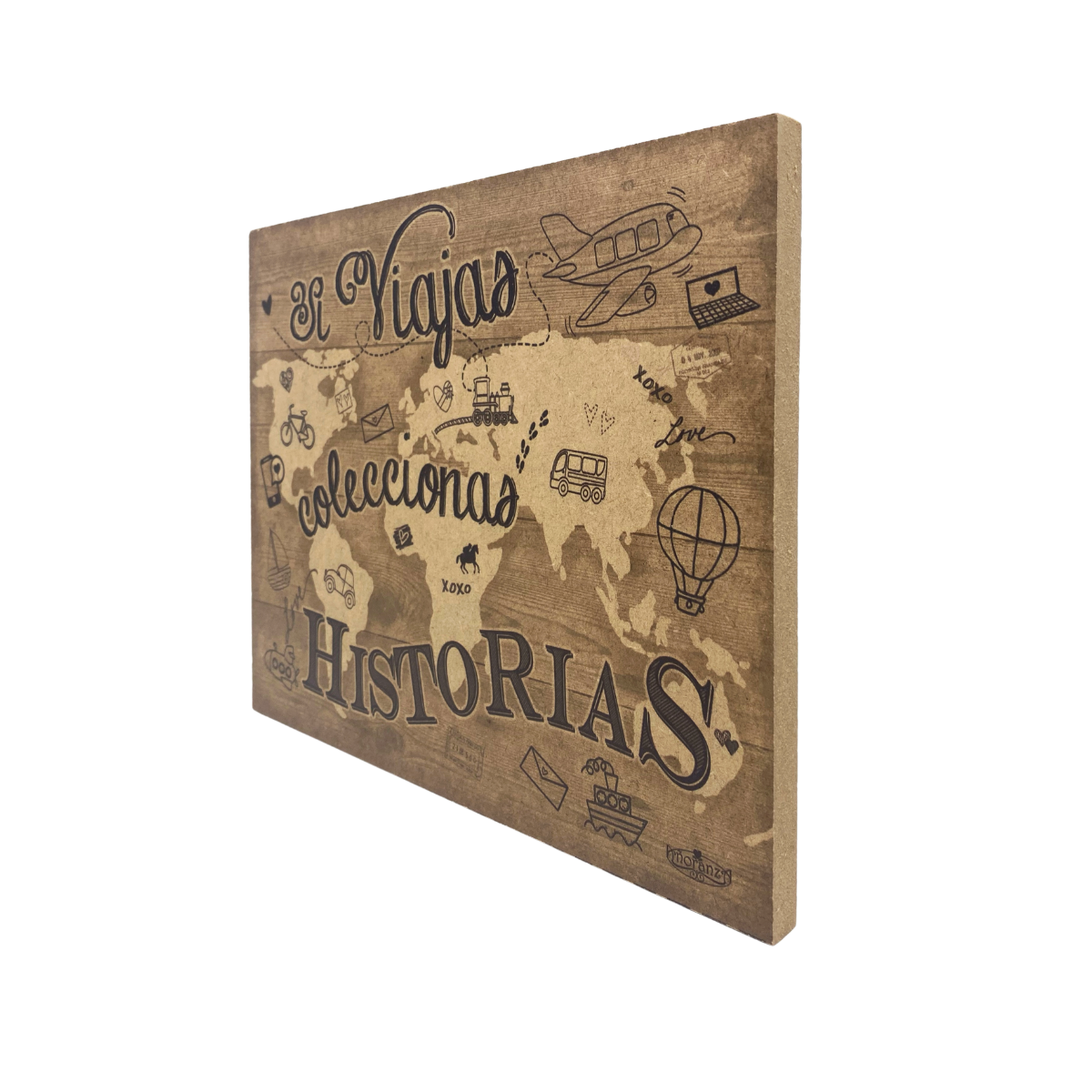 Regalo para viajeros, Viajas coleccionas Historias, Cuadro