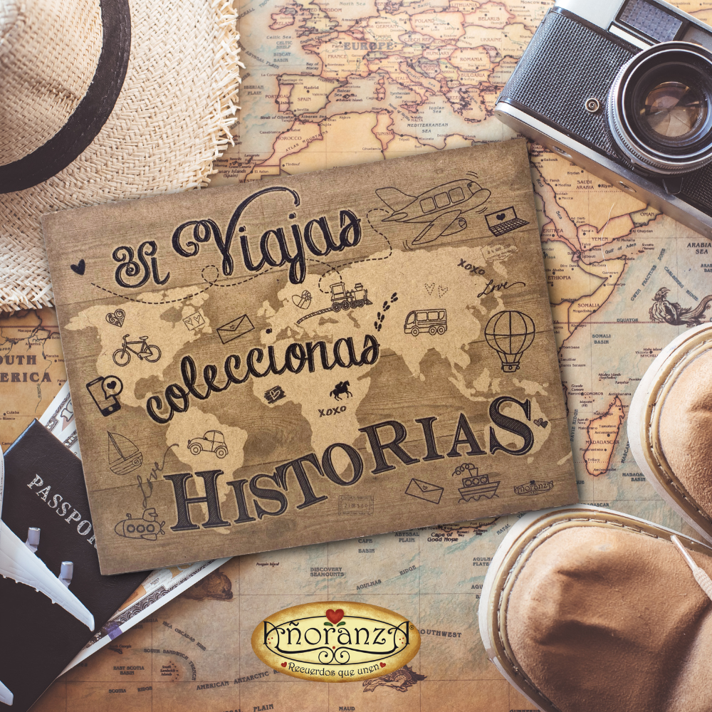 Regalo para viajeros, Viajas coleccionas Historias, Cuadro