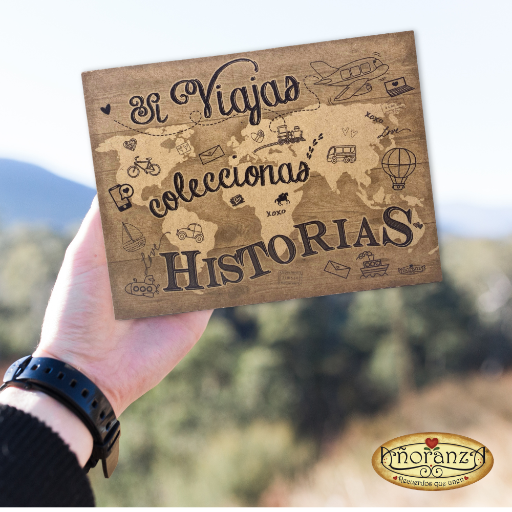 Regalo para viajeros, Viajas coleccionas Historias, Cuadro