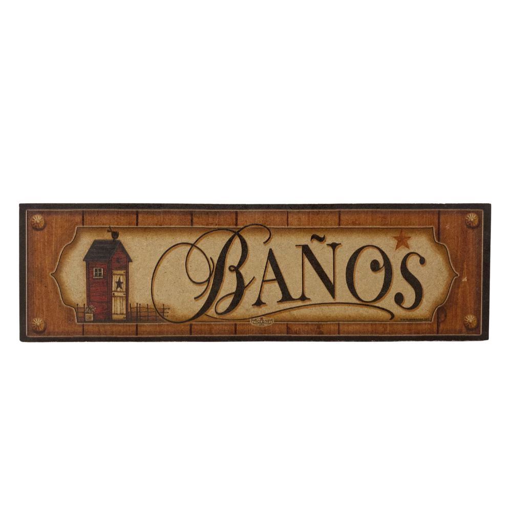 Letrero Baños