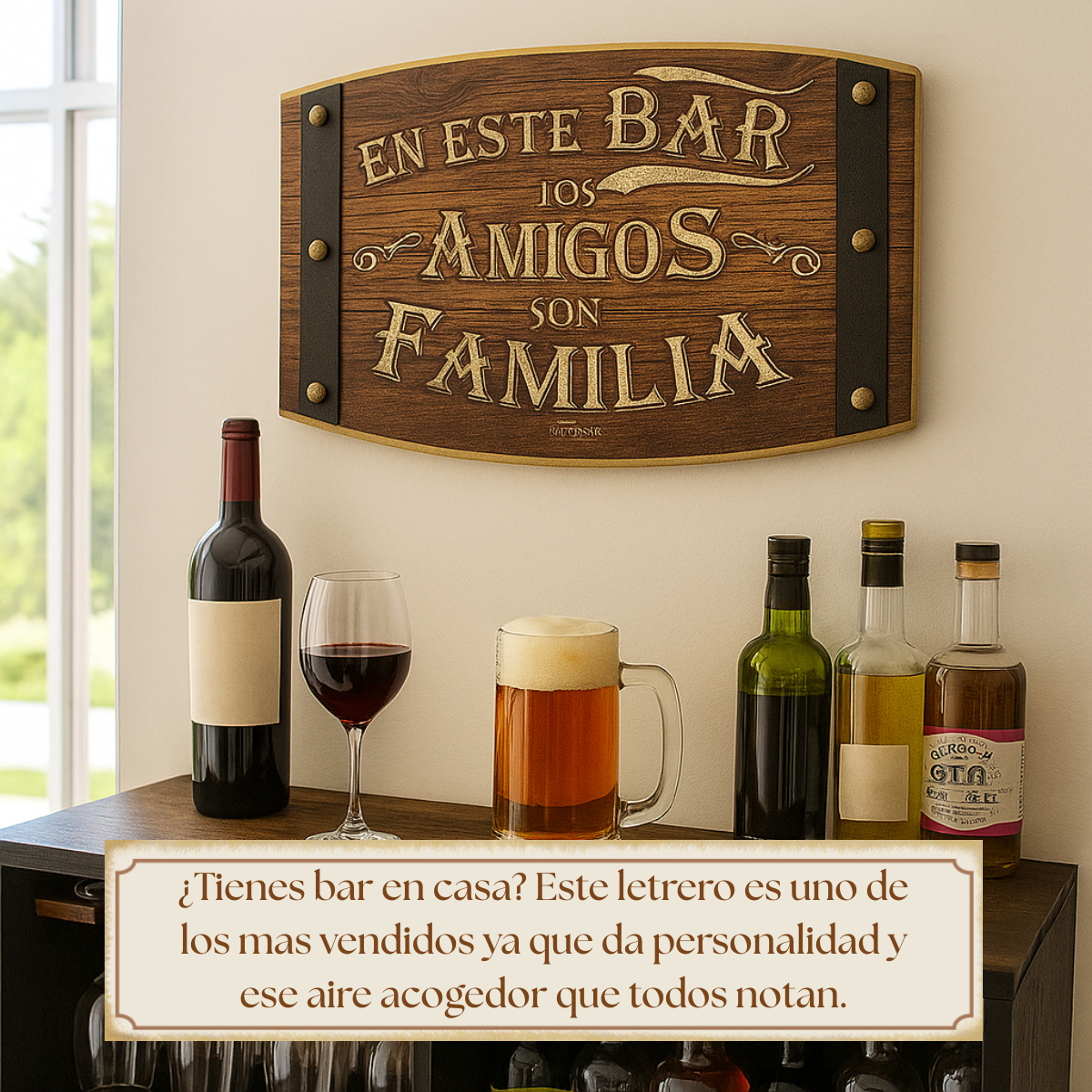 Decoración para Bar o Cantina/Bar Familia Amigos