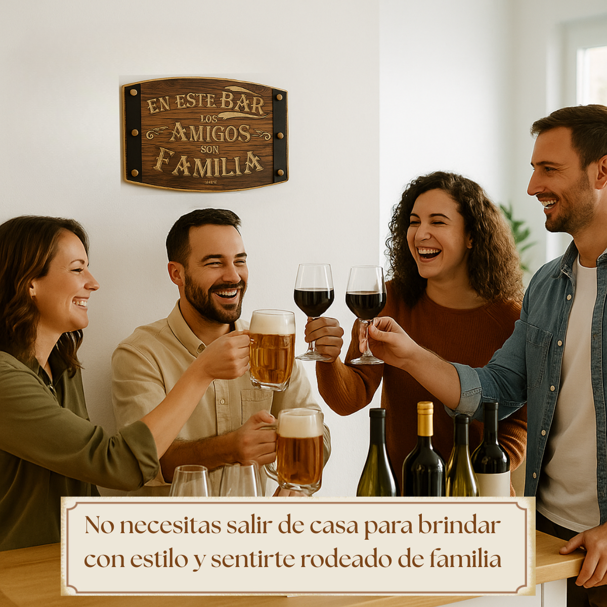 Decoración para Bar o Cantina/Bar Familia Amigos
