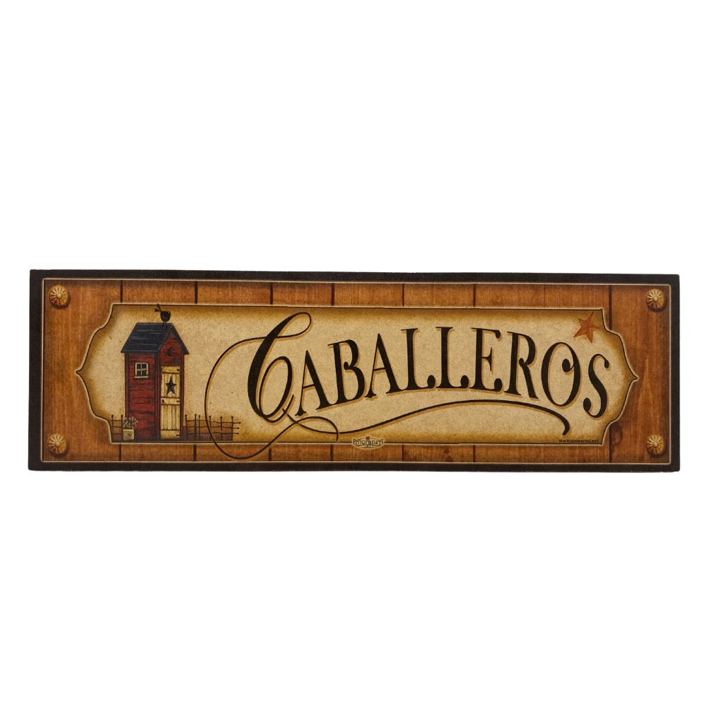 Letrero Caballeros