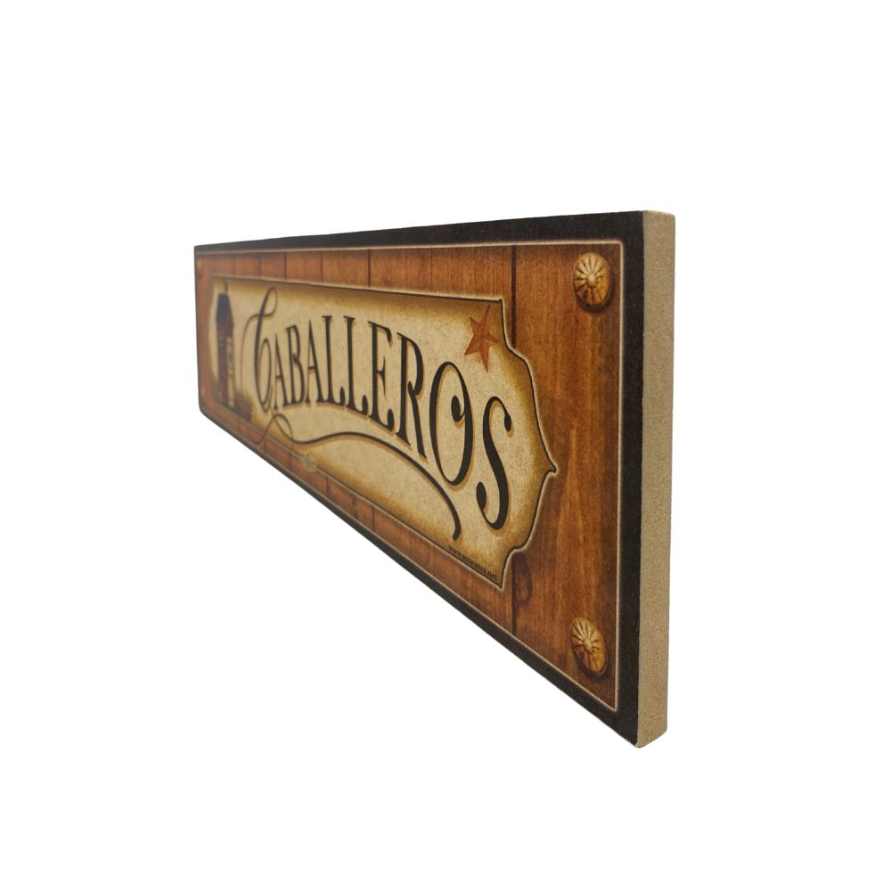Letrero Caballeros