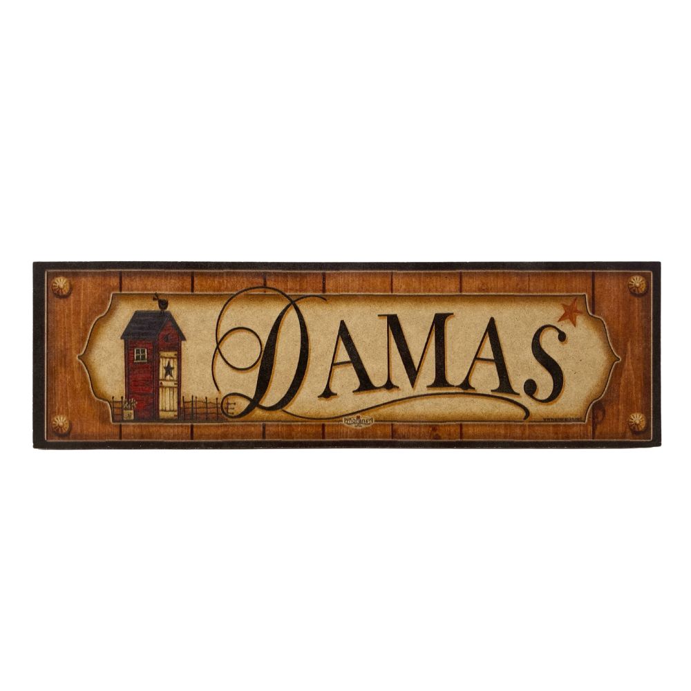 Letrero Damas