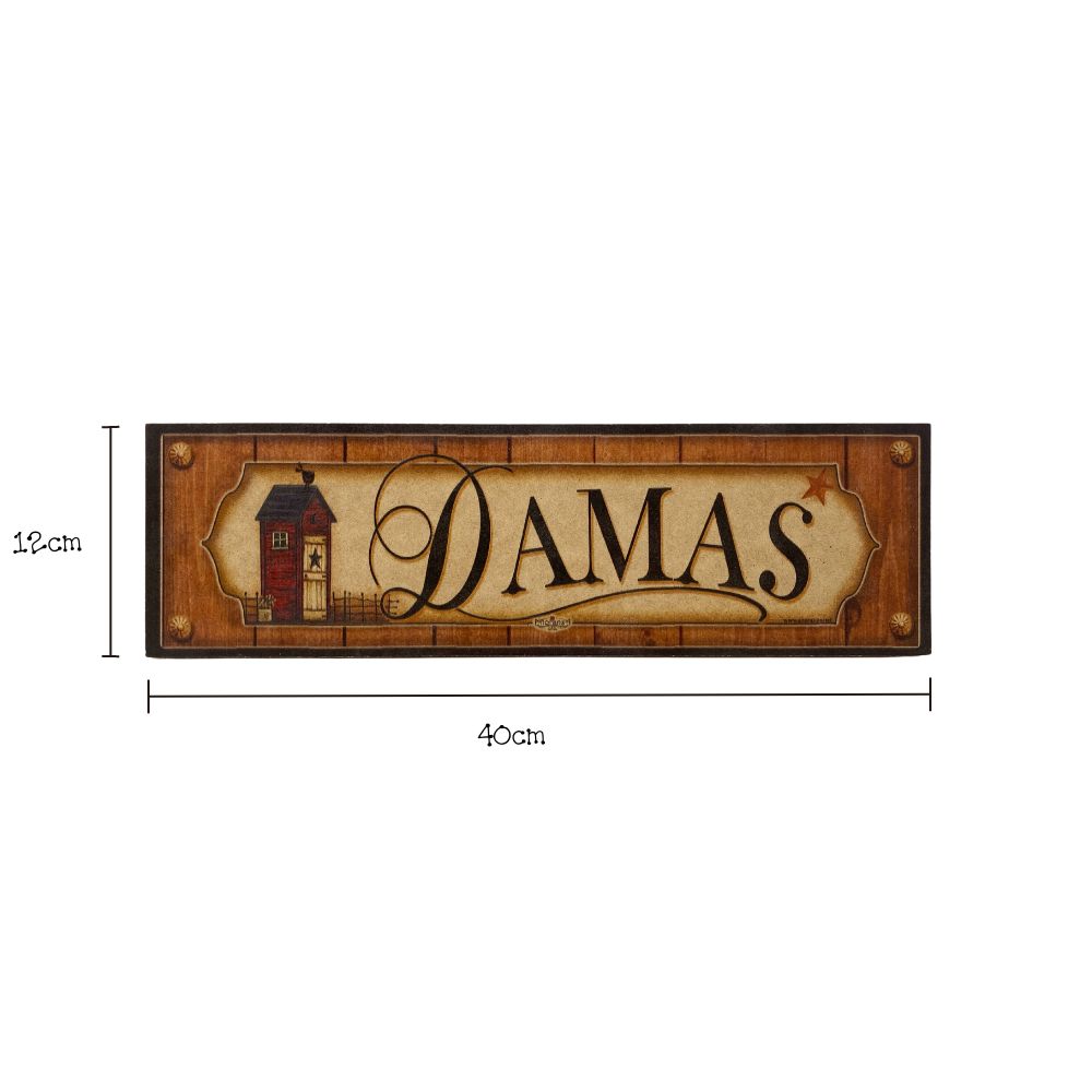 Letrero Damas
