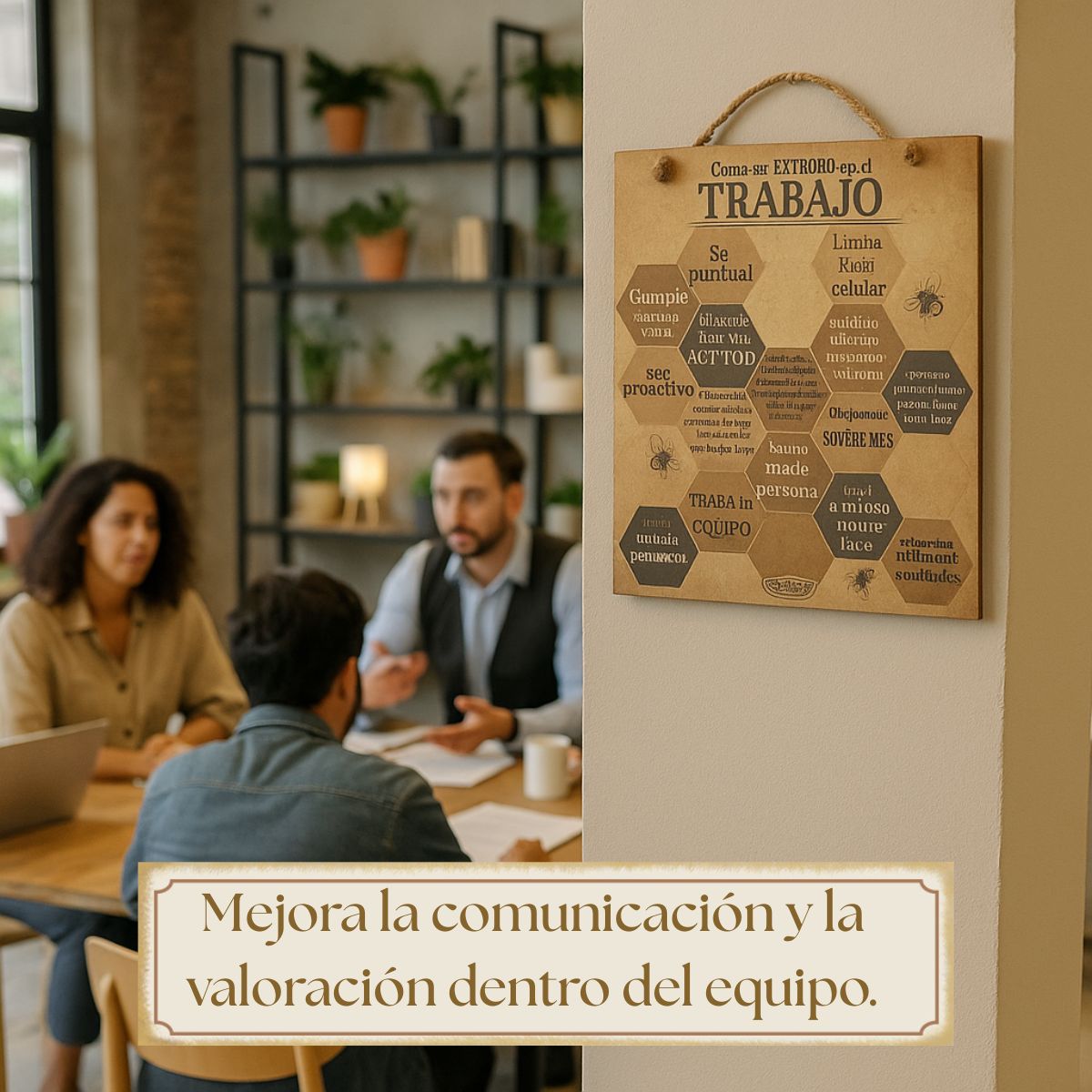 Letrero Decorativo para la oficina, o cualquier centro de trabajo /Como ser Exitoso en el trabajo