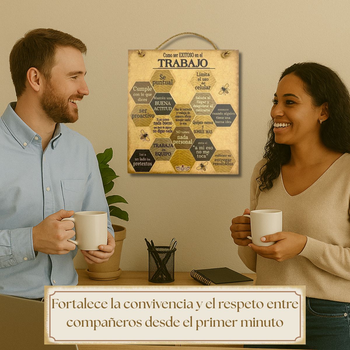 Letrero Decorativo para la oficina, o cualquier centro de trabajo /Como ser Exitoso en el trabajo