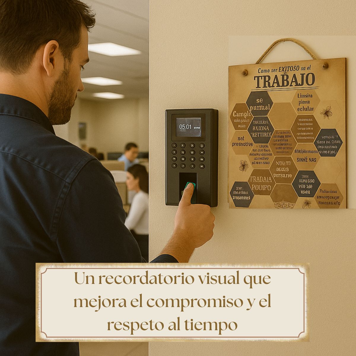 Letrero Decorativo para la oficina, o cualquier centro de trabajo /Como ser Exitoso en el trabajo