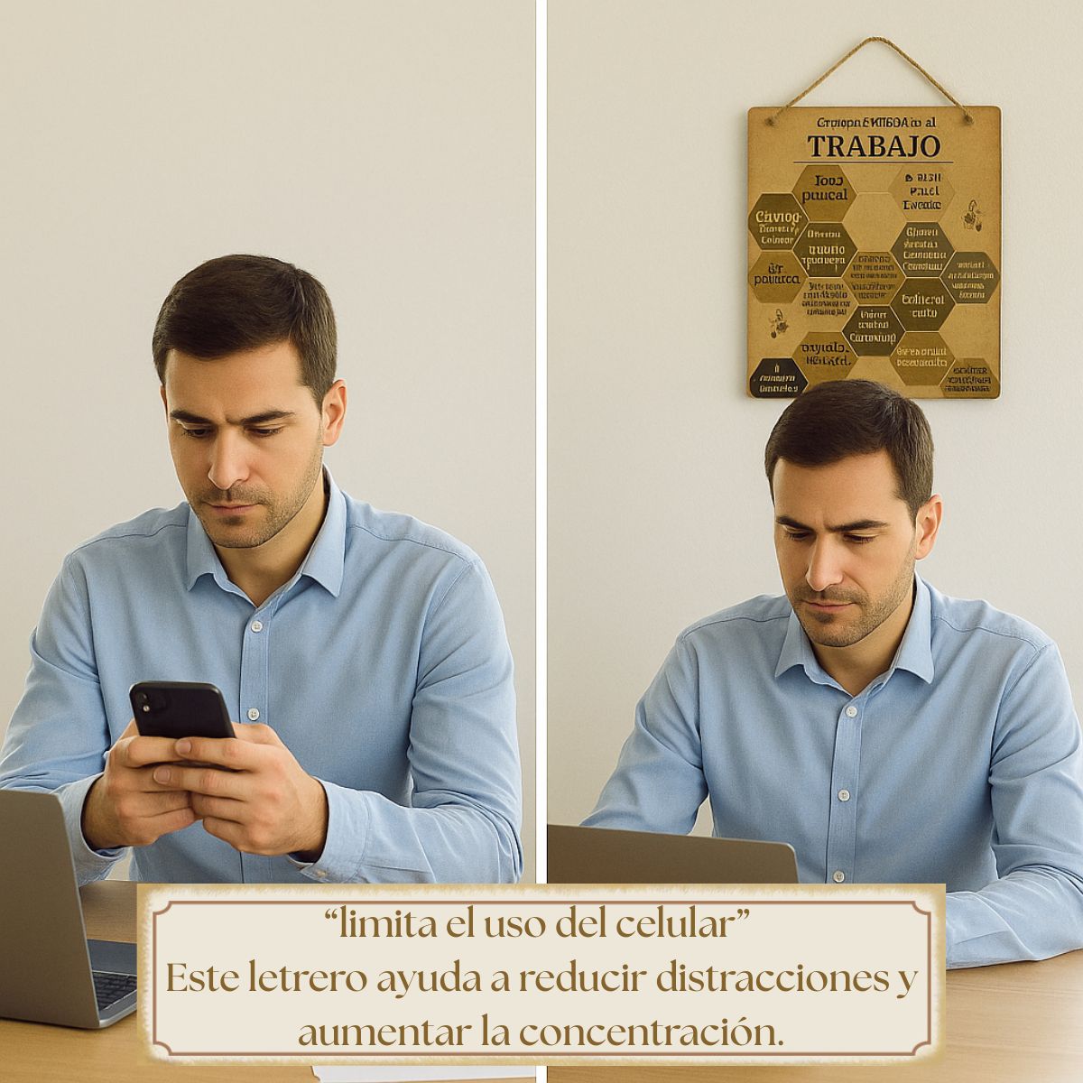 Letrero Decorativo para la oficina, o cualquier centro de trabajo /Como ser Exitoso en el trabajo