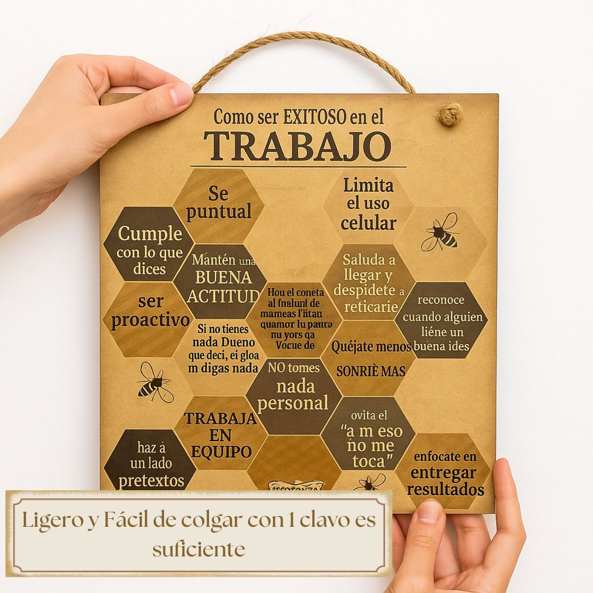 Letrero Decorativo para la oficina, o cualquier centro de trabajo /Como ser Exitoso en el trabajo