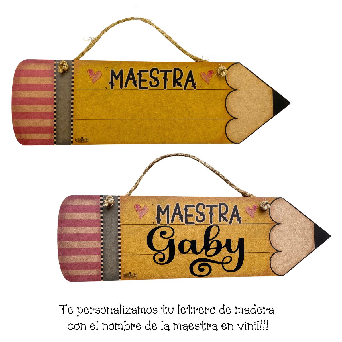 Decoracion para salon de clases/ Regalo para maestra/ Lápiz Maestra Personalizado