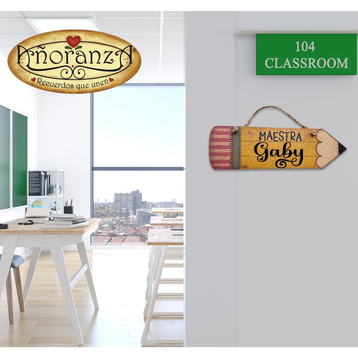 Decoracion para salon de clases/ Regalo para maestra/ Lápiz Maestra Personalizado