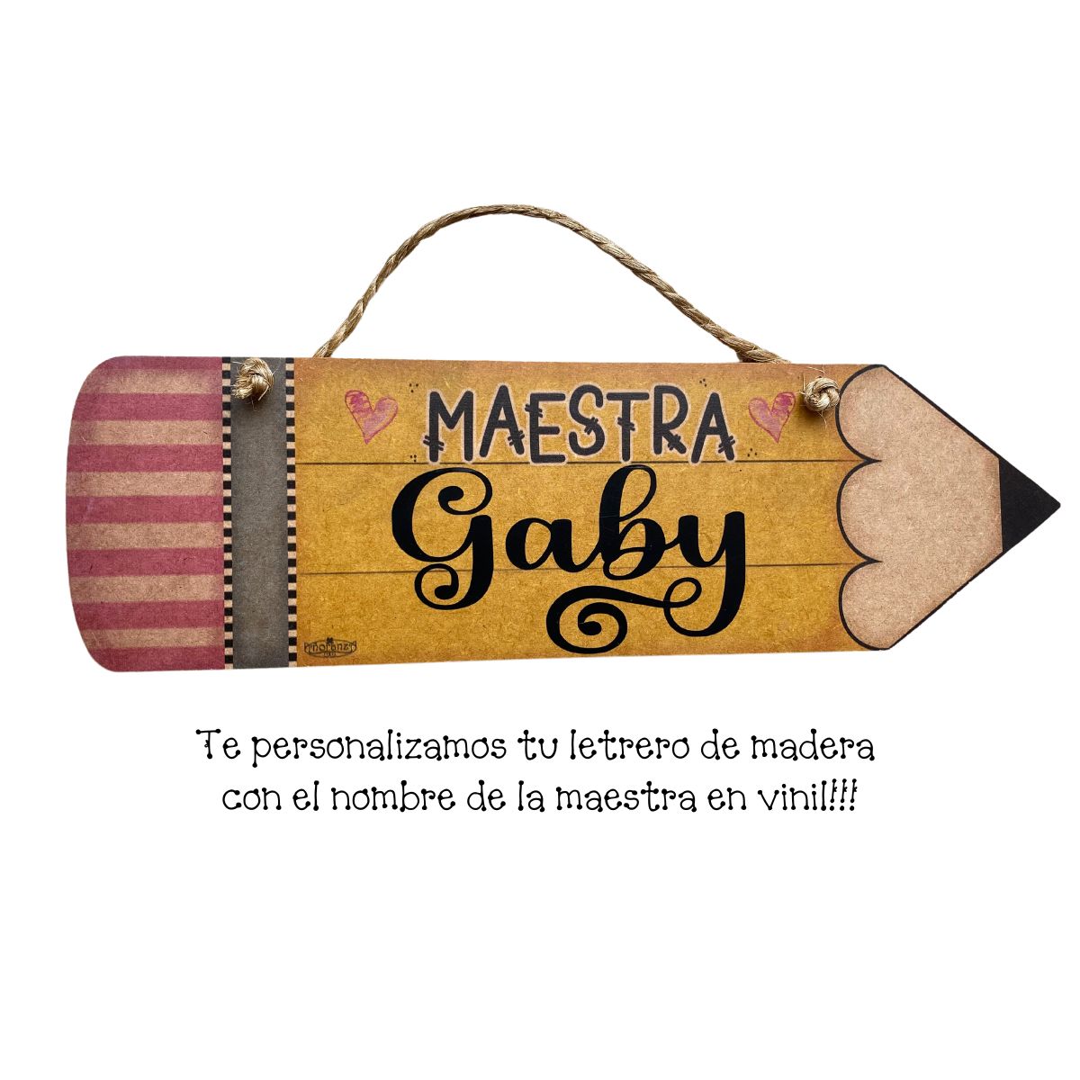 Decoracion para salon de clases/ Regalo para maestra/ Lápiz Maestra Personalizado