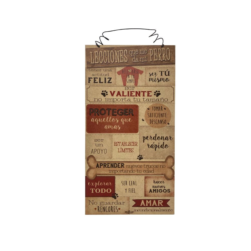 Regalo para amntes de los perros/ Decoración para clinica veterinaria/ Lecciones que me da mi Perro