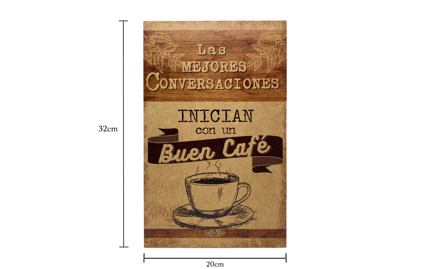 Letrero de café| Mejores conversaciones inician con un buen café