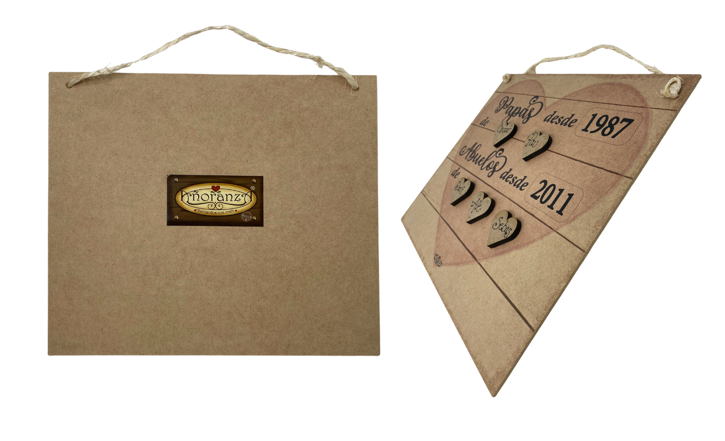 Letrero personalizado Papás y Abuelos desde…| Regalo para abuelos