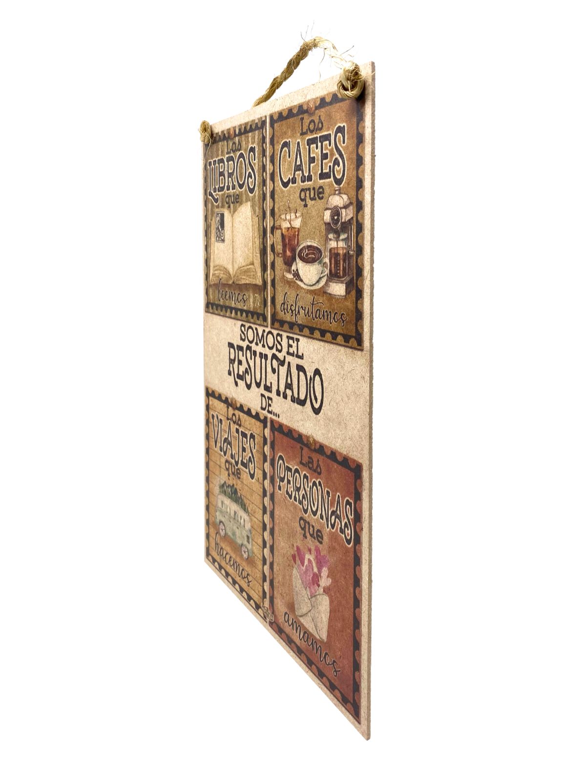 Letrero para la estación de café | Somos el Resultado | 20x32cm