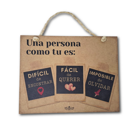 Cuadro "Una persona como tu" | Regalo para un amig@