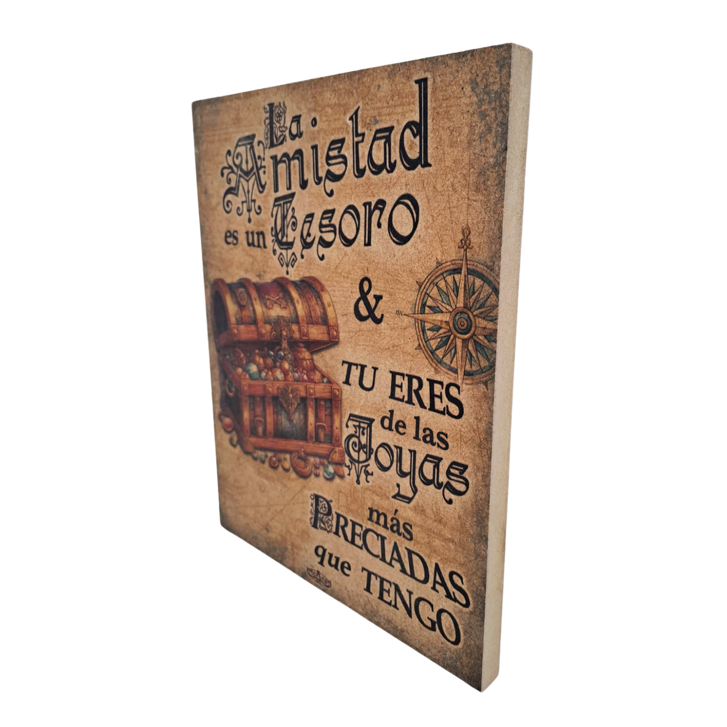 Cartel "Amistad es un tesoro" | Regalo para un amigo