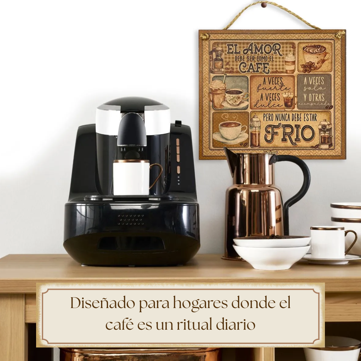 Letrero Decorativo para cafeteria, estación de café | El amor es como el Café