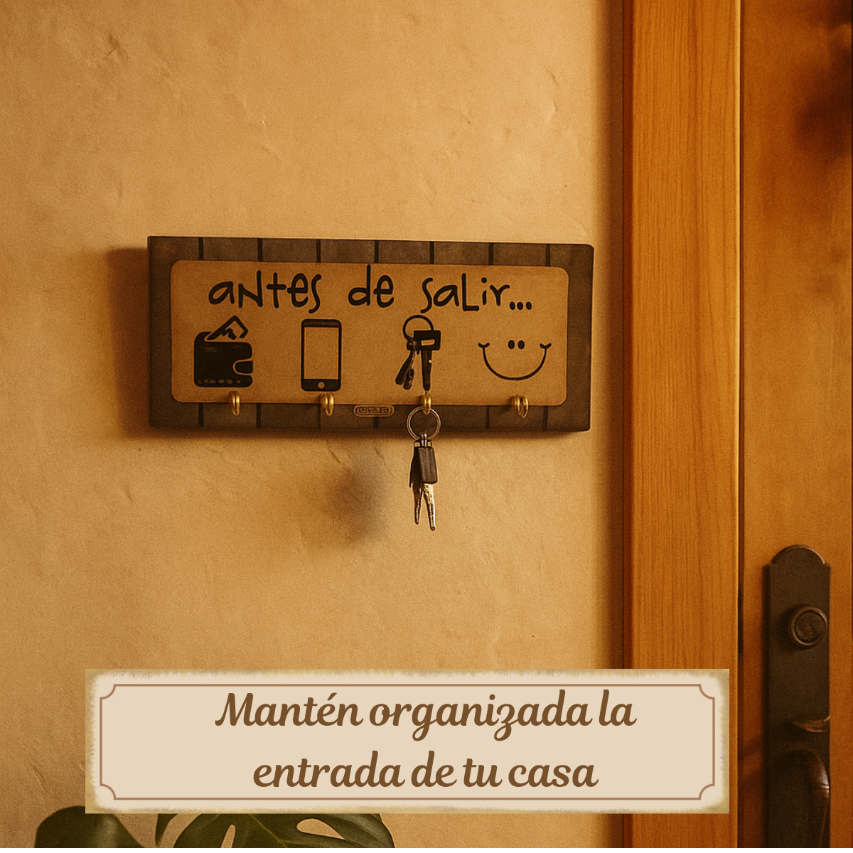 Decoracion para la entrada del hogar/ Portallaves antes de salir