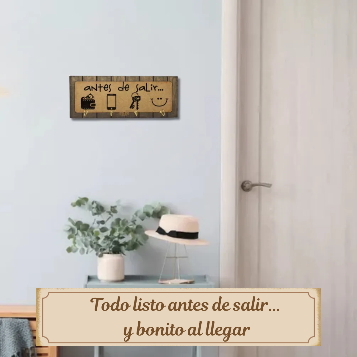 Decoracion para la entrada del hogar/ Portallaves antes de salir