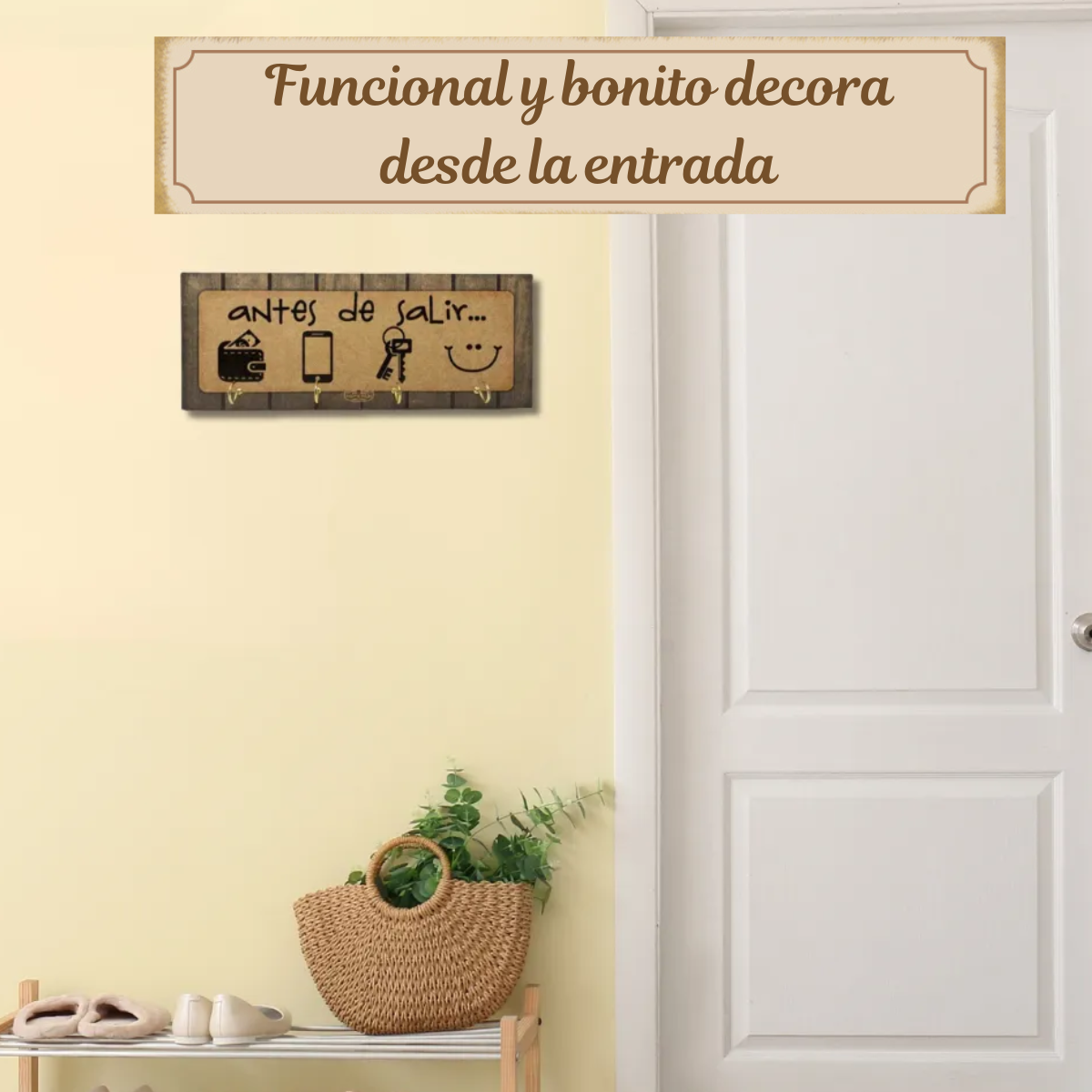 Decoracion para la entrada del hogar/ Portallaves antes de salir