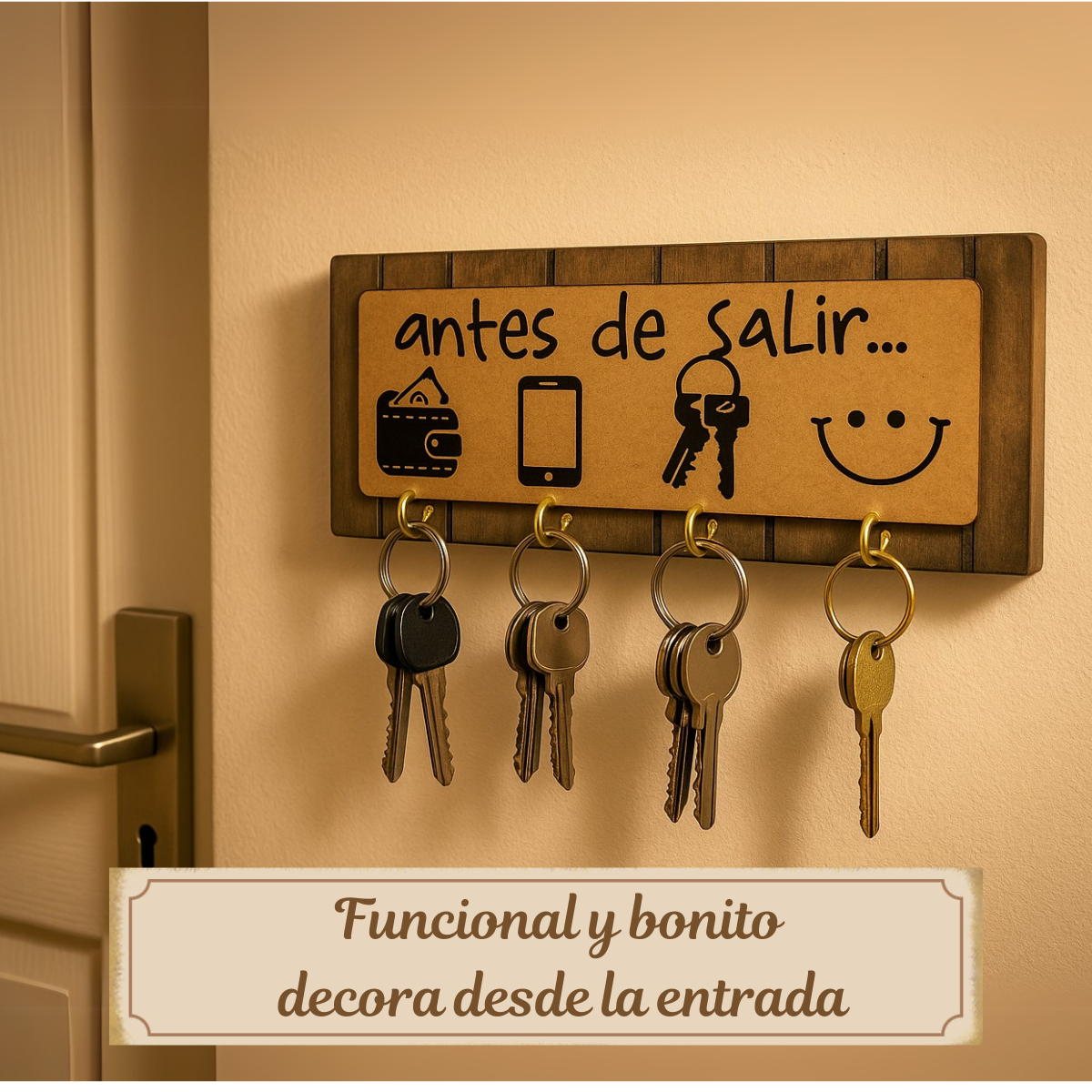 Decoracion para la entrada del hogar/ Portallaves antes de salir