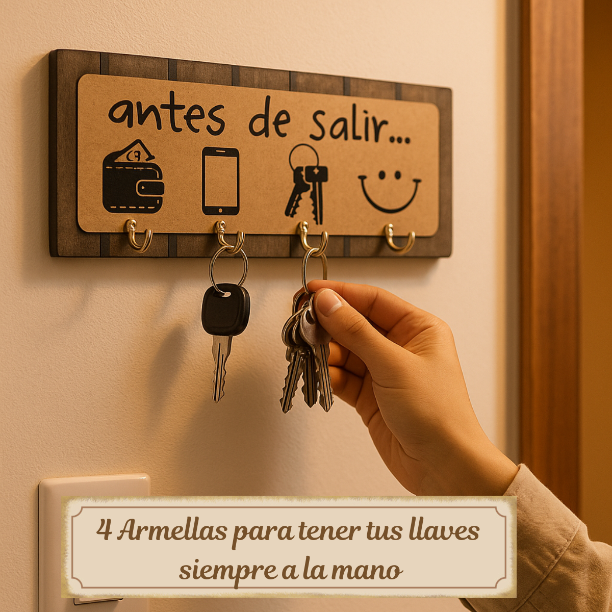 Decoracion para la entrada del hogar/ Portallaves antes de salir