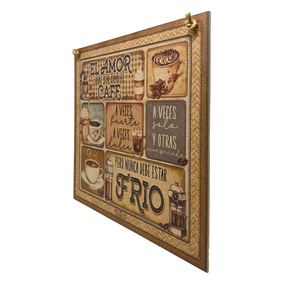 Letrero Decorativo para cafeteria, estación de café | El amor es como el Café