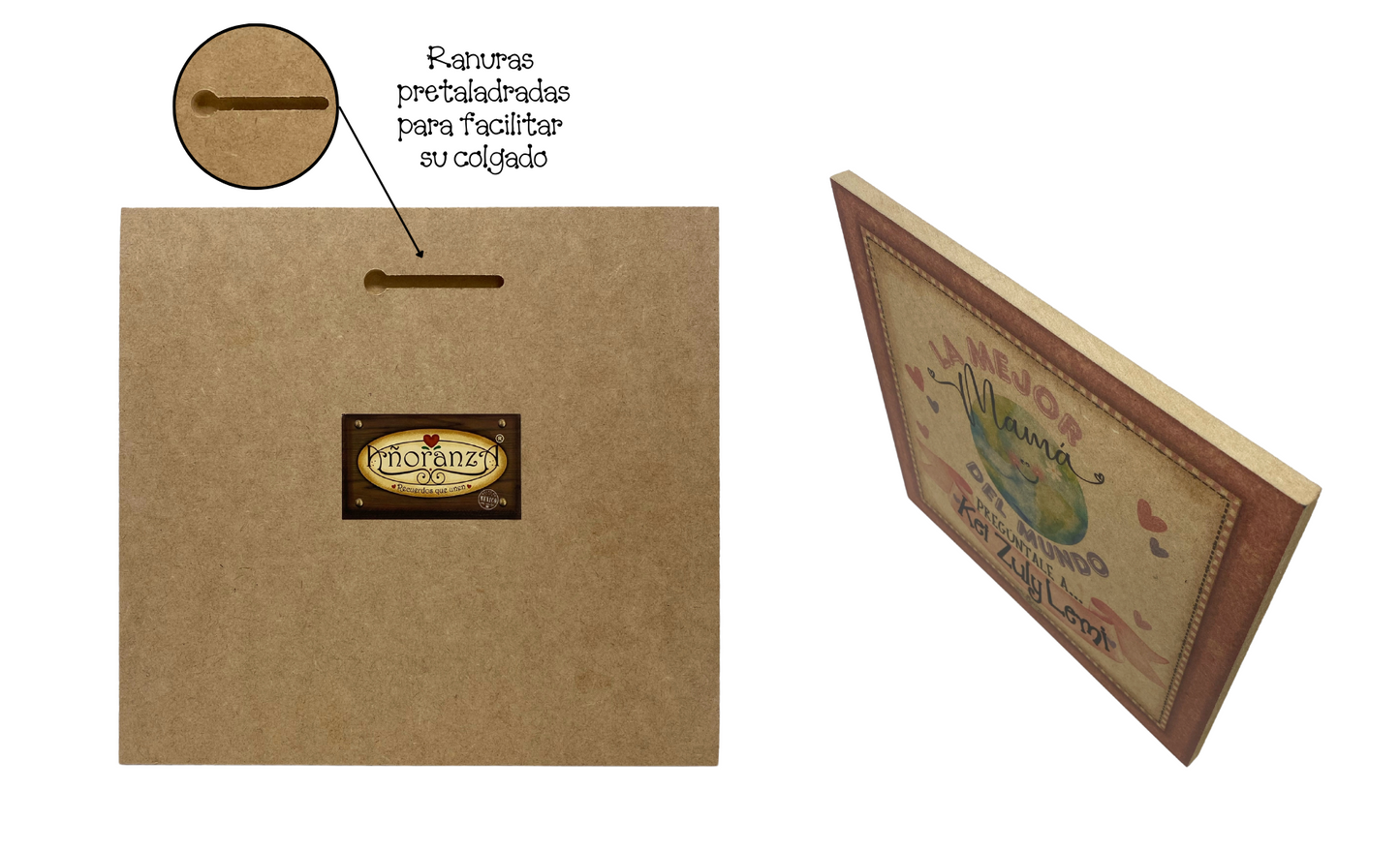 Cuadro Mejor mama pregúntale a, Regalo único para mamá Personalizado, Ideal para la casa o su oficina