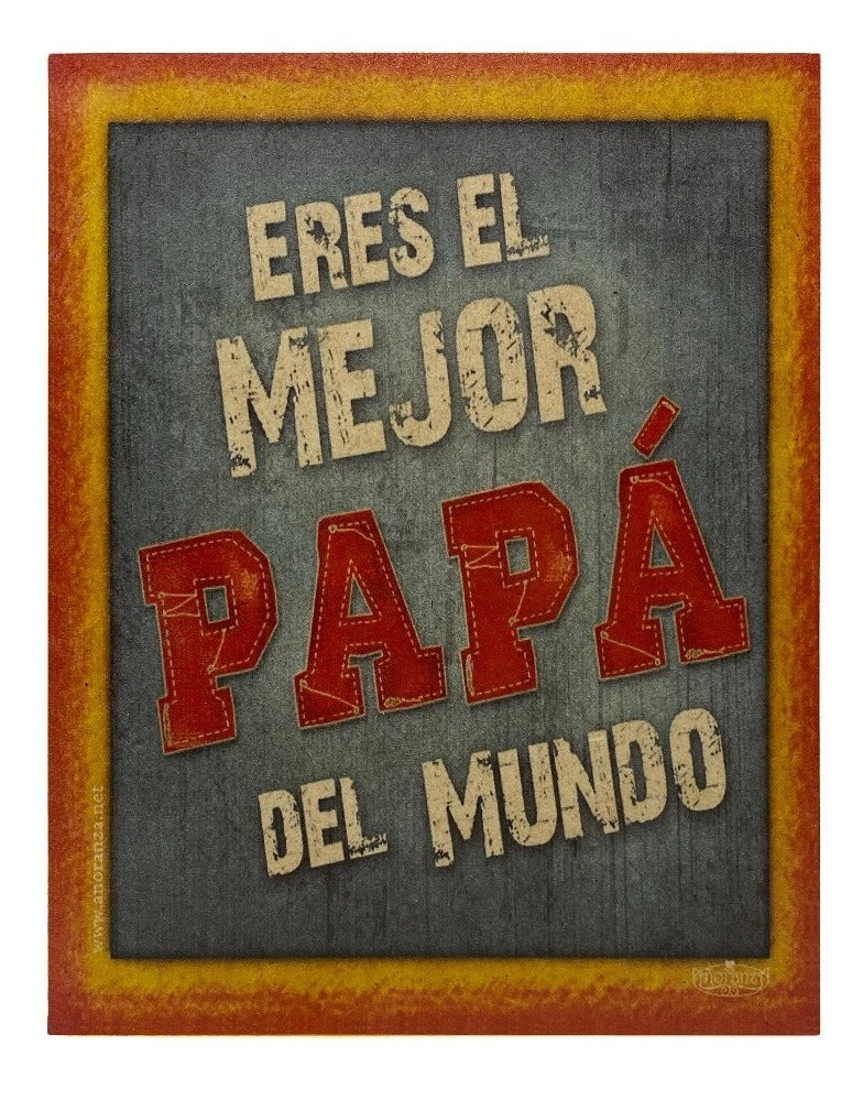 Mejor papá | Cuadro de madera