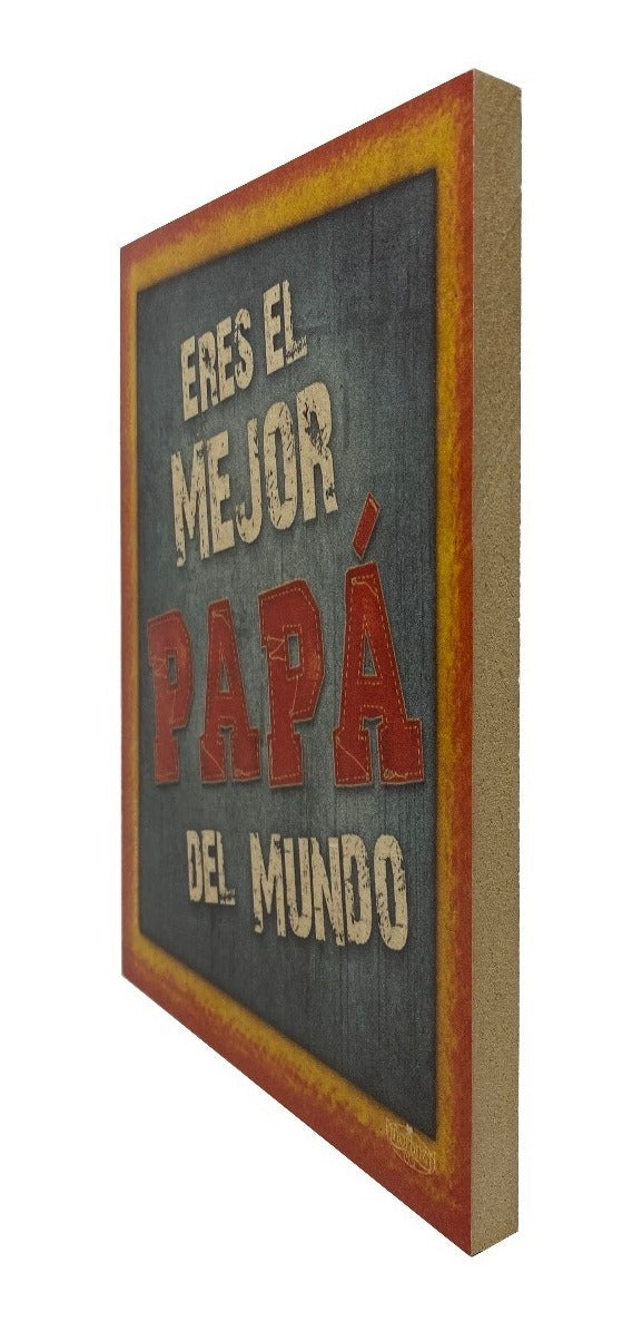 Mejor papá | Cuadro de madera