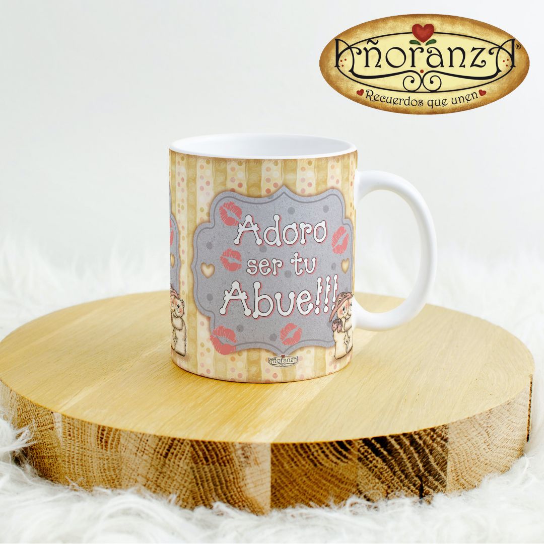Taza Adoro ser tu abue