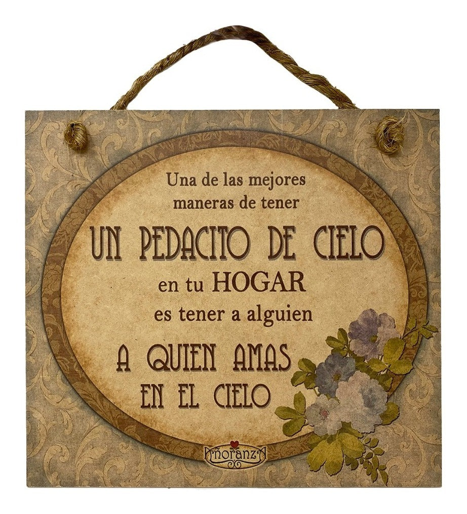 Letrero Homenaje/ Regalo aniversario luctuoso, etc./Alguien en el cielo